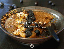 Tablet Screenshot of bistroonesix.com